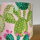    Pink-and-Green-Cactus-Lamp-shade-tropical-botanical-light-shade