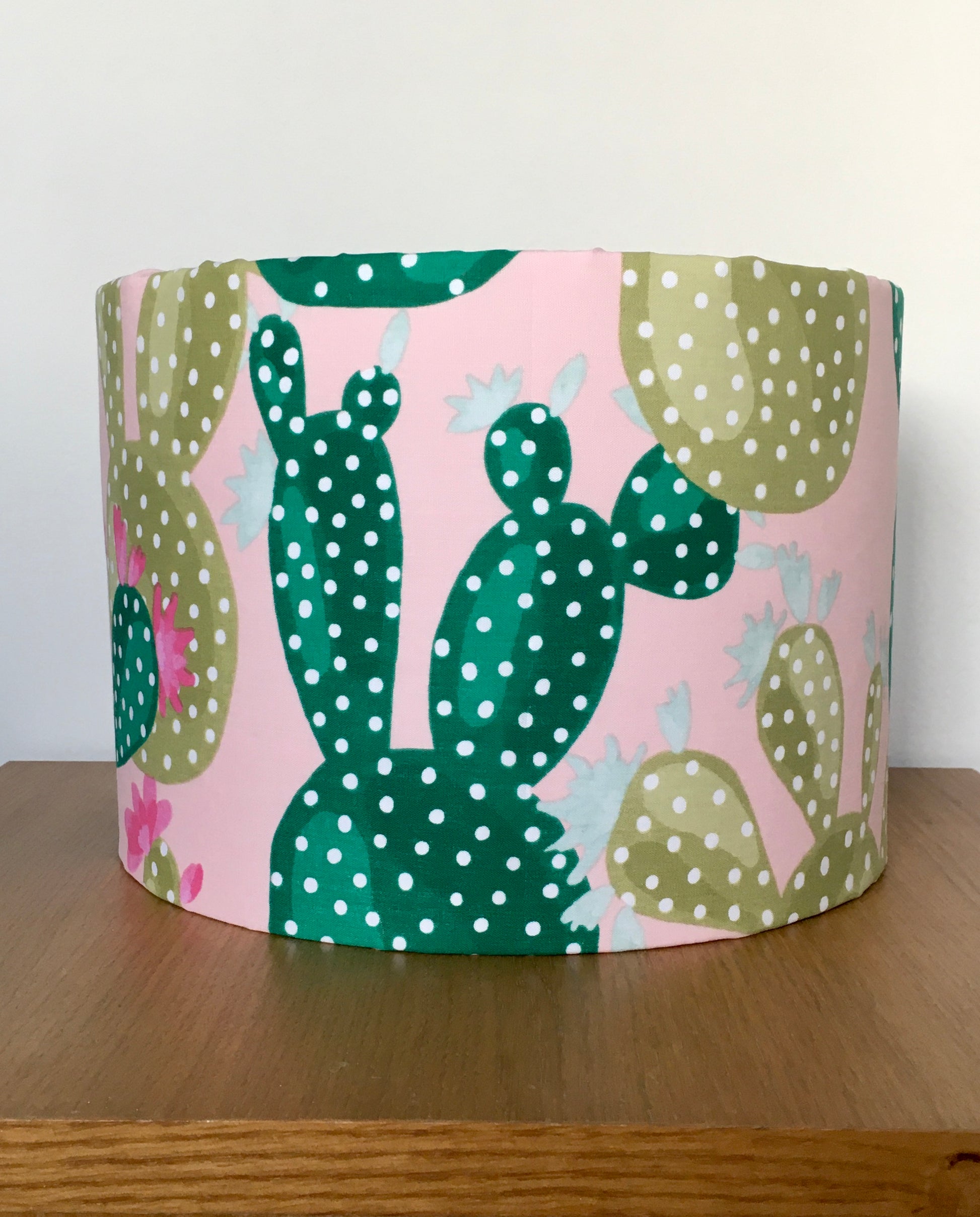 Pink-and-Green-Cactus-Lampshade-tropical-botanical-light-shade