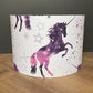 Pink-and-purple-unicorn-lampshade-with-stars-ceiling-pendant