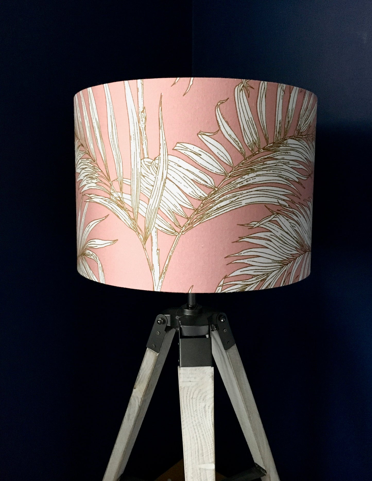    Pink-palm-leaf-drum-lampshade