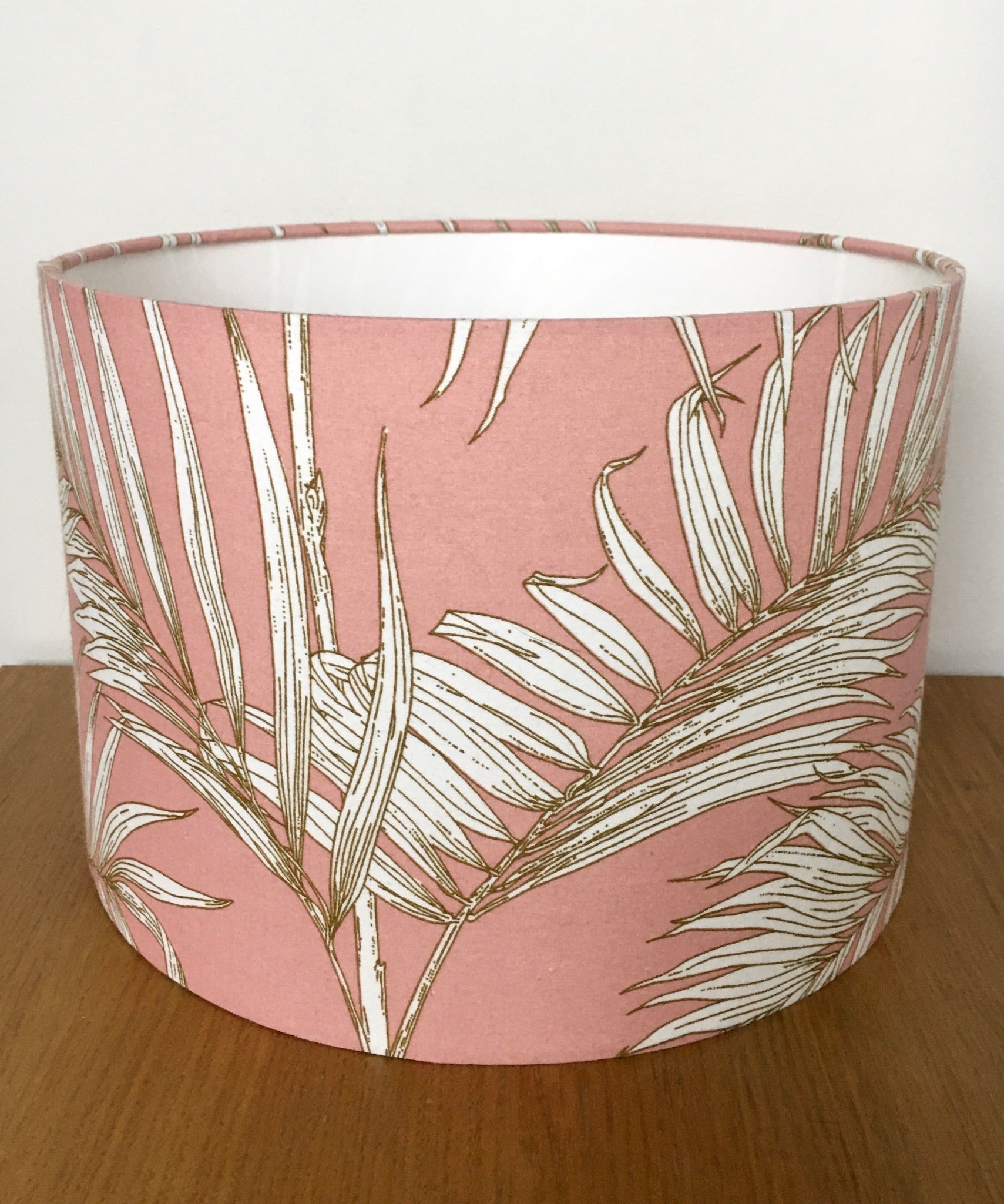    Pink-palm-leaf-drum-lampshade