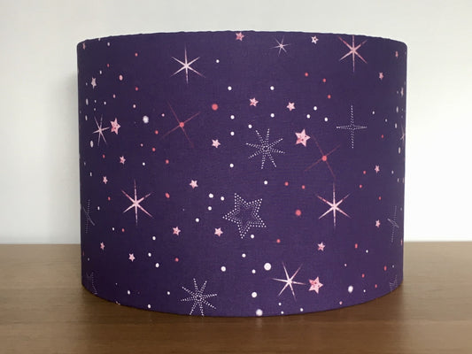 Purple-lampshade-with-pink-stars