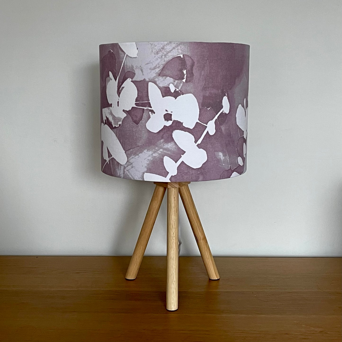 Purple-water-colour-flower-floral-floor-lamp