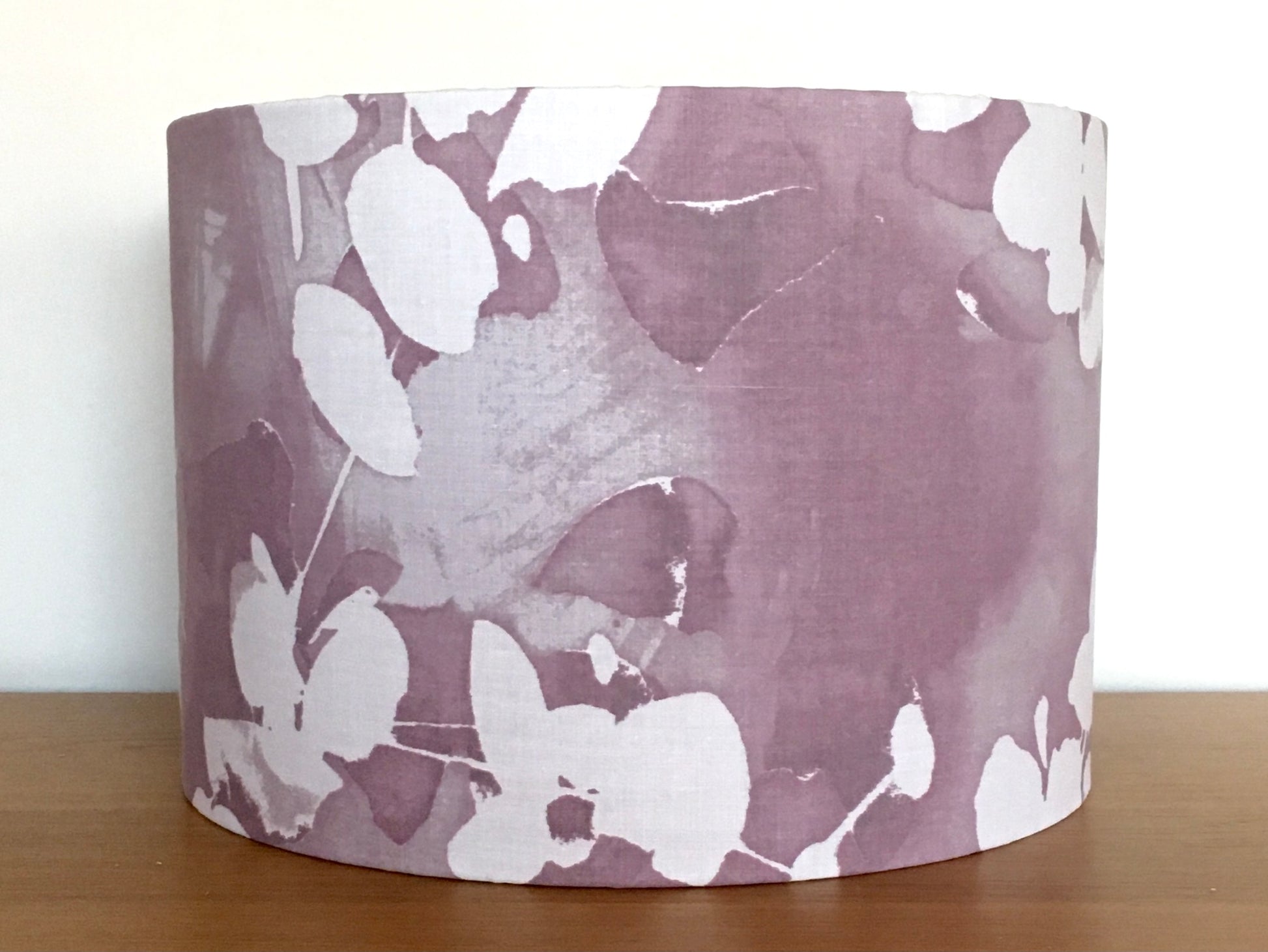 Purple-water-colour-flower-floral-lampshde-table-ceiling-light-bedside