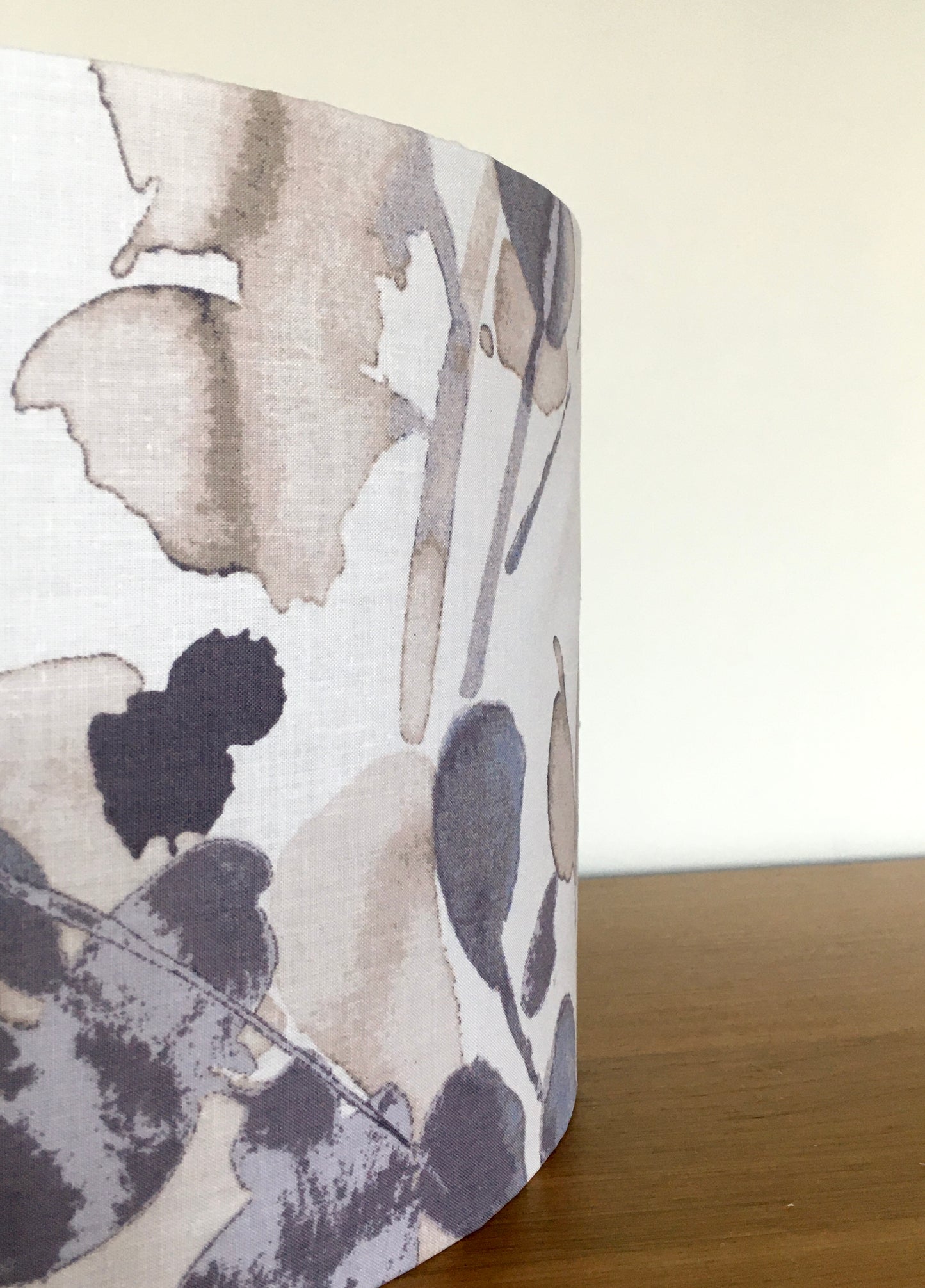 Purple Water Colour Floral Lampshade