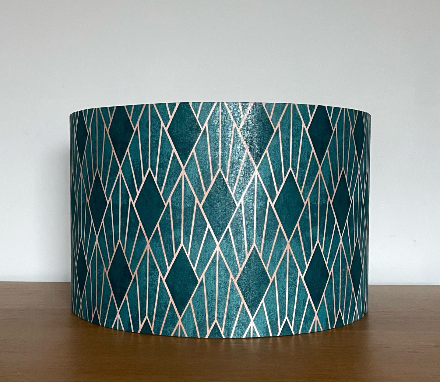 Teal Art Deco Style Lampshade Green