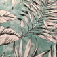 Turquoise Aqua Palm Leaf Lampshade
