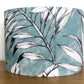 Turquoise-white-aqua-palm-leaf-lampshade