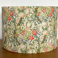 William Morris Golden lily fabric drum lamp shade by purple cats handmade lampshades