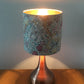    William-Morris-Golden-lily-dusk-table-lampshade-table-light with copper lining