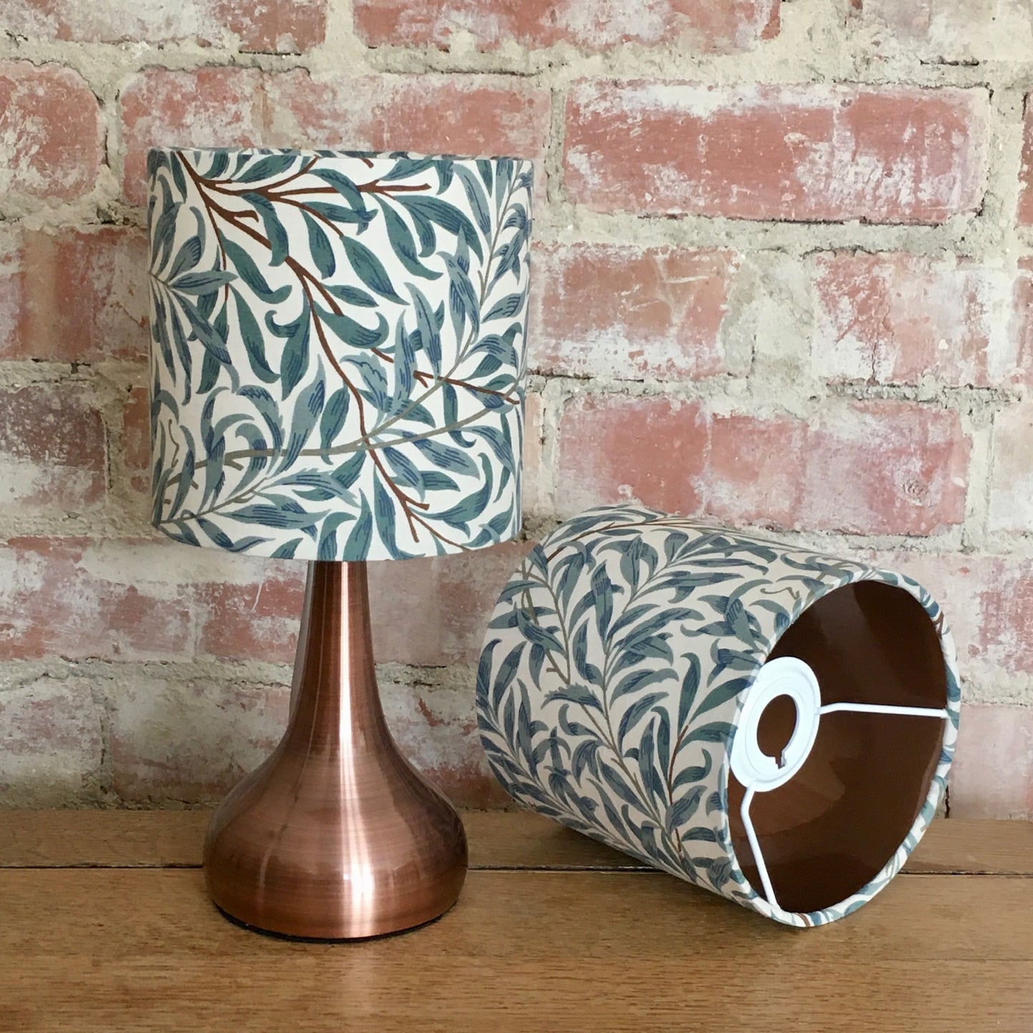 William Morris Willow Bough Teal Green Lampshade