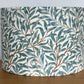william morris teal blue green willow bough lampshade