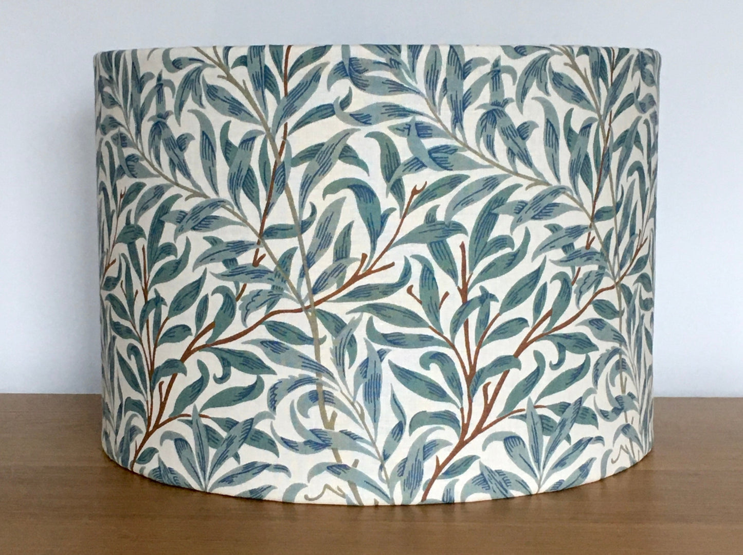 william morris teal blue green willow bough lampshade