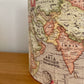 Vintage Style World Map Lampshade