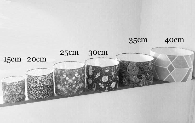 Purple Water Colour Floral Lampshade