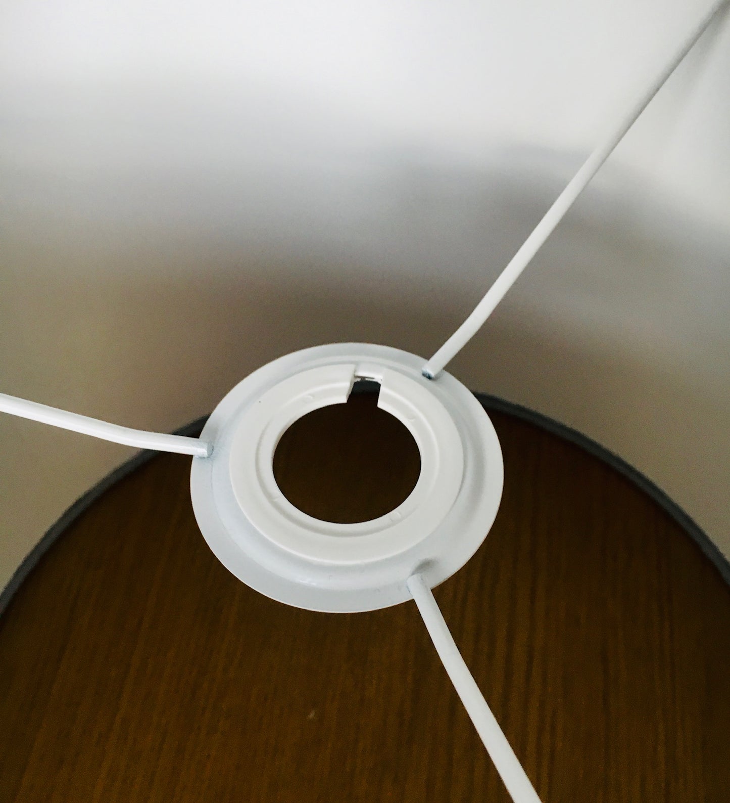 Orla Deep Duck Egg Linear Stem Lampshade