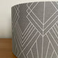 Light Grey Art Deco Style Lampshade