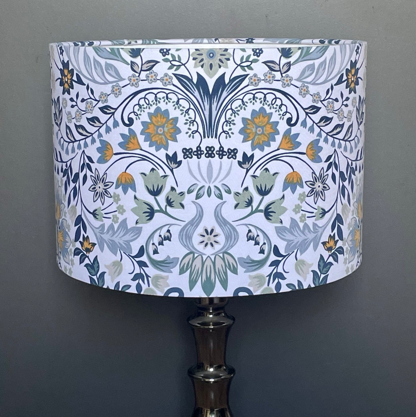    blue-white-arts-crafts-flowery-lampshade