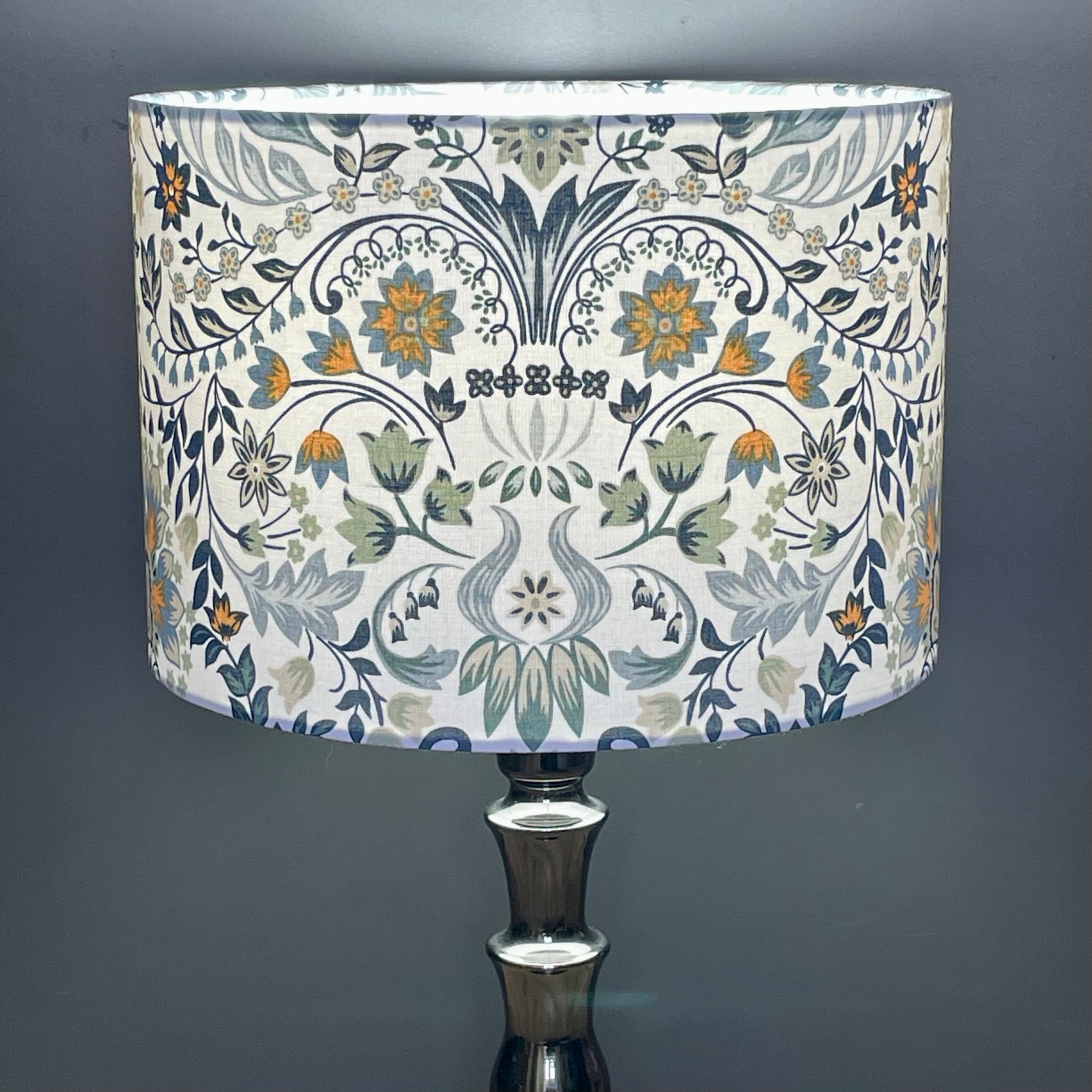    blue-white-ochre-lampshade