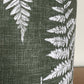Green and White Fern Leaf Lampshade