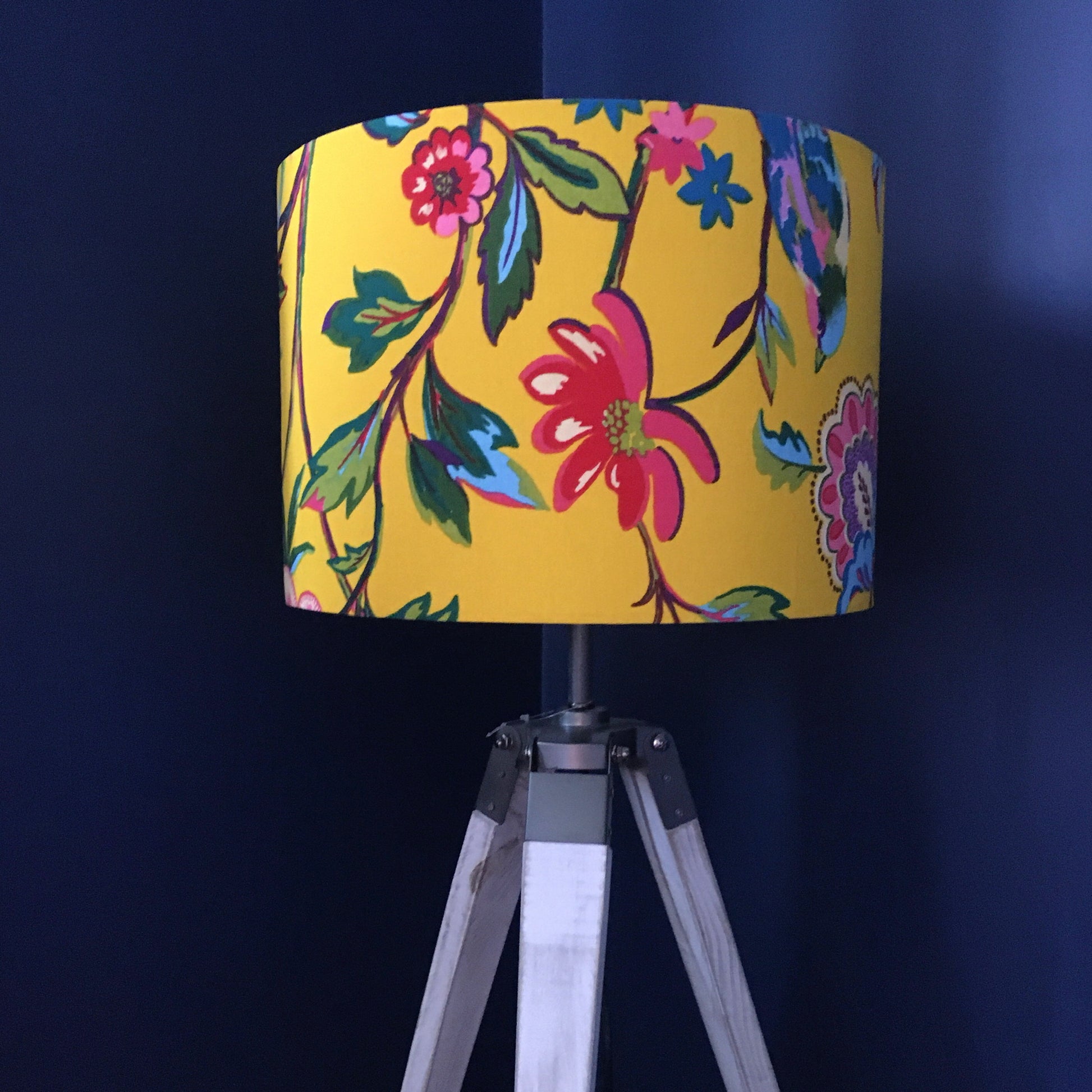 bright-yellow-floral-lampshade-floor-lamp