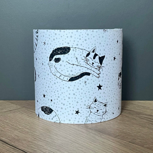 black and white cats ceiling pendant light shade