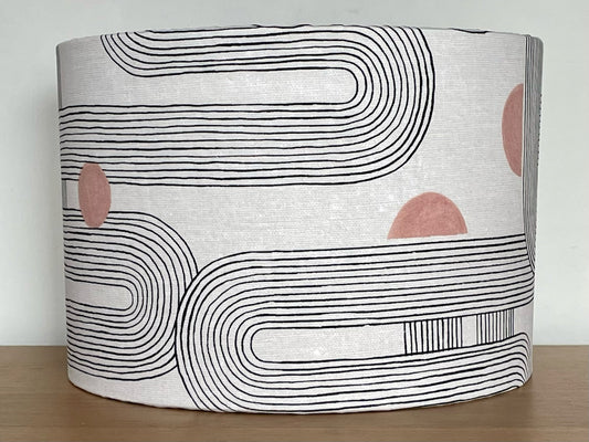 cream-black-blush-abstract-lampshade