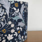 Dark Blue Floral Lampshade