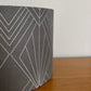 Dark Grey Art Deco Style Lampshade