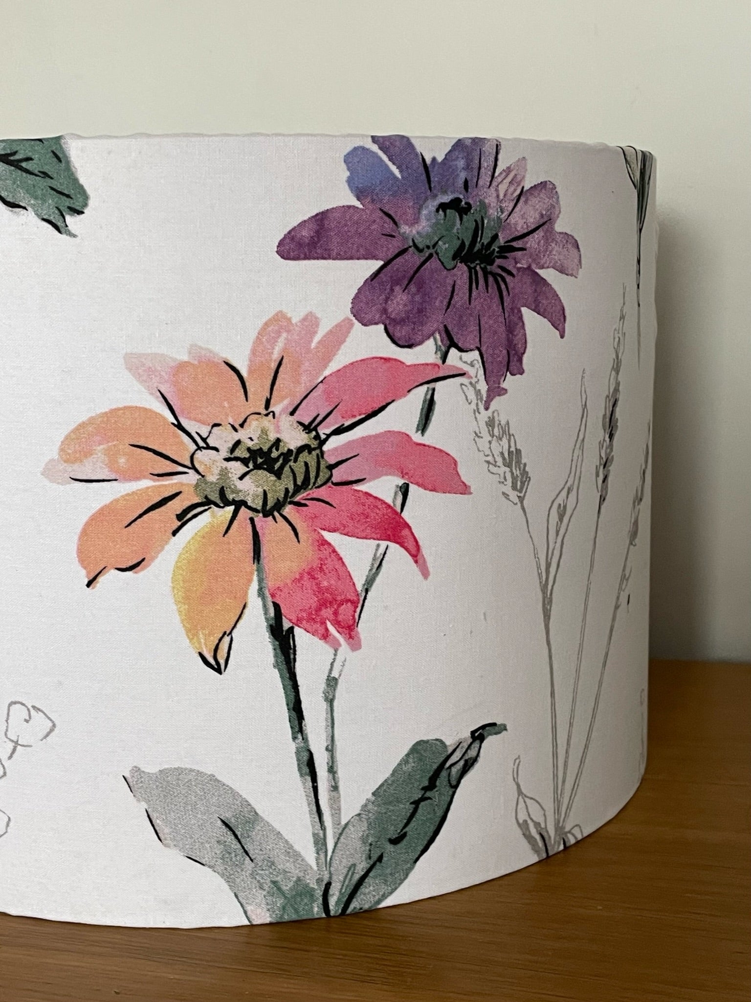     Water-colour-purple-floral-lamp