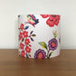 Floral Lampshade Bright Pink Red