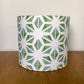 Green and White Geometric Pattern Lampshade