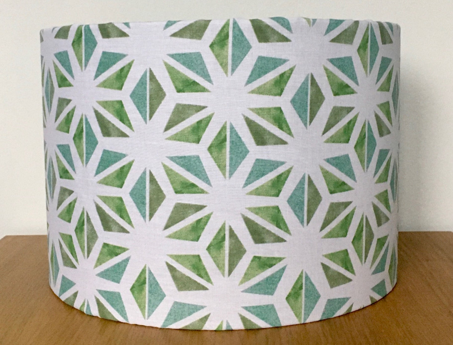 geometric patten green lampshade