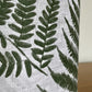 White and Green Fern Leaf Lampshade