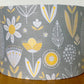 grey-yellow-flower-daisy-ceiling-lampshade