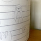 Grey and White Sloth Lampshade
