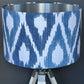 ^Blue and White Ikat *Sale Lampshade*