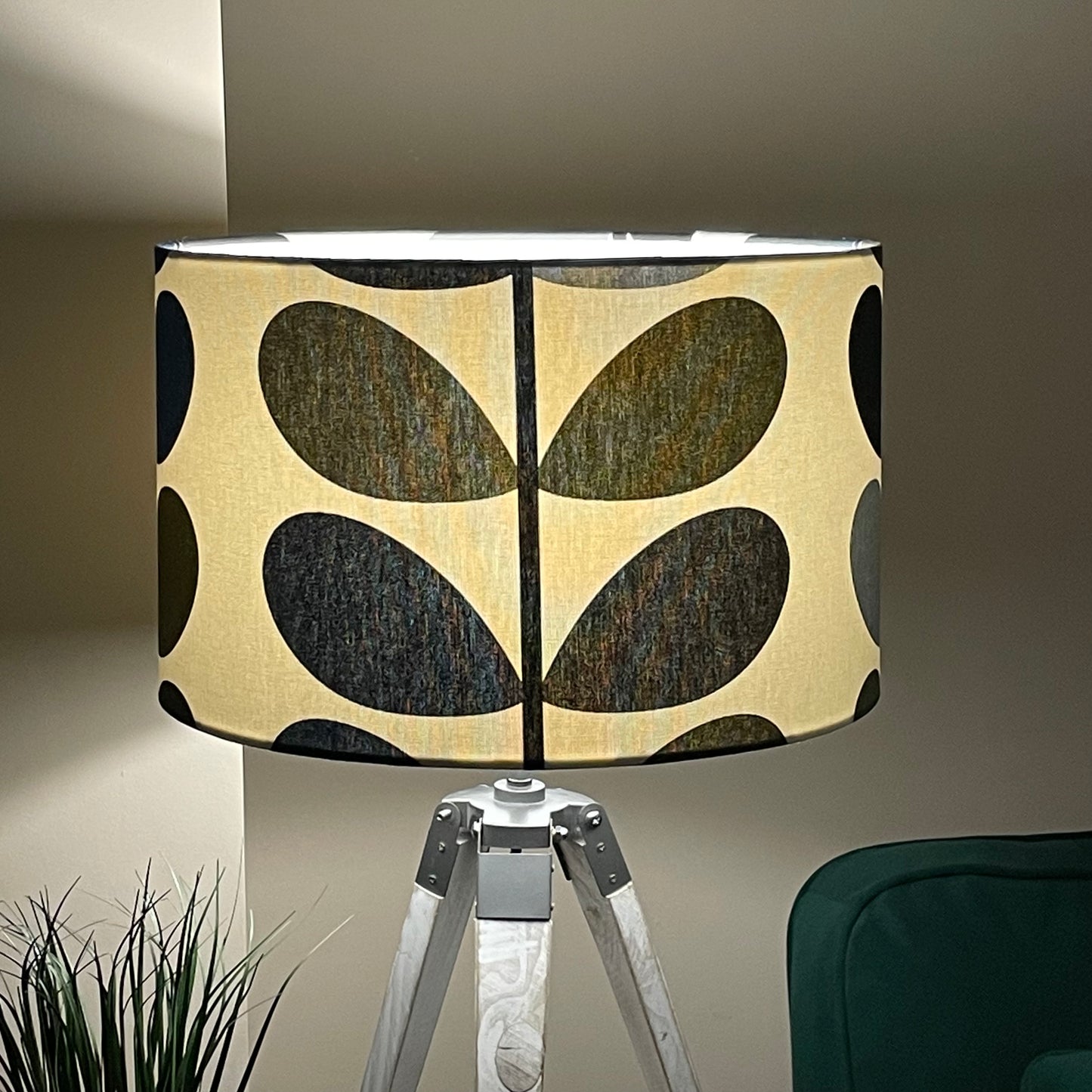 Orla Moss Multi Stem Lampshade Olive Green Navy