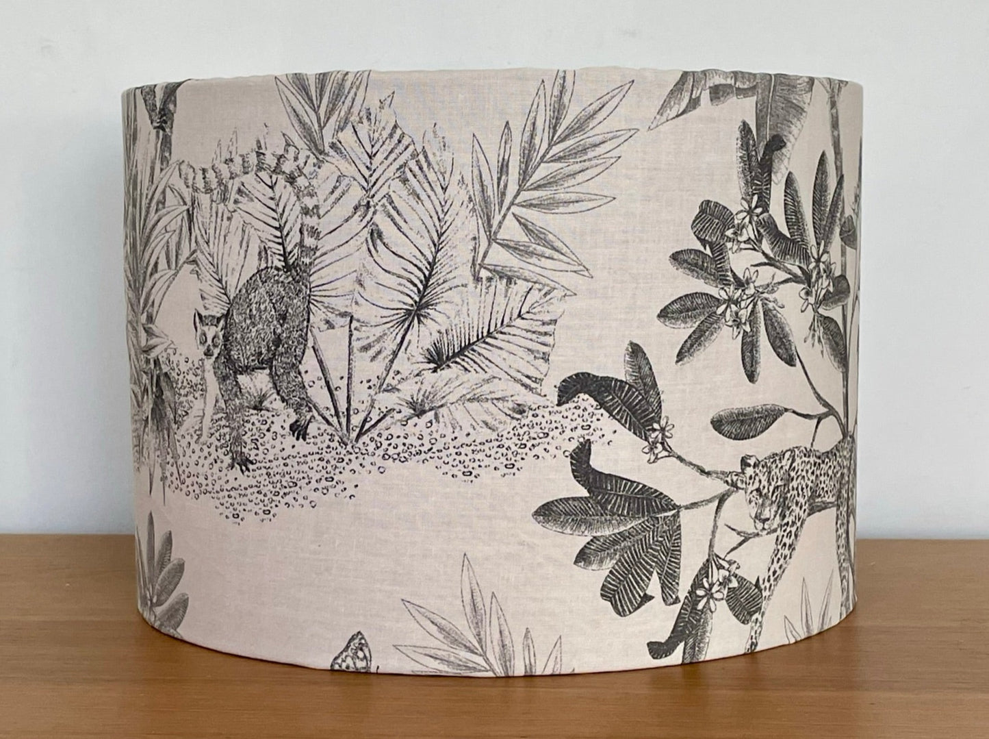 Grey Jungle Animal Lampshade