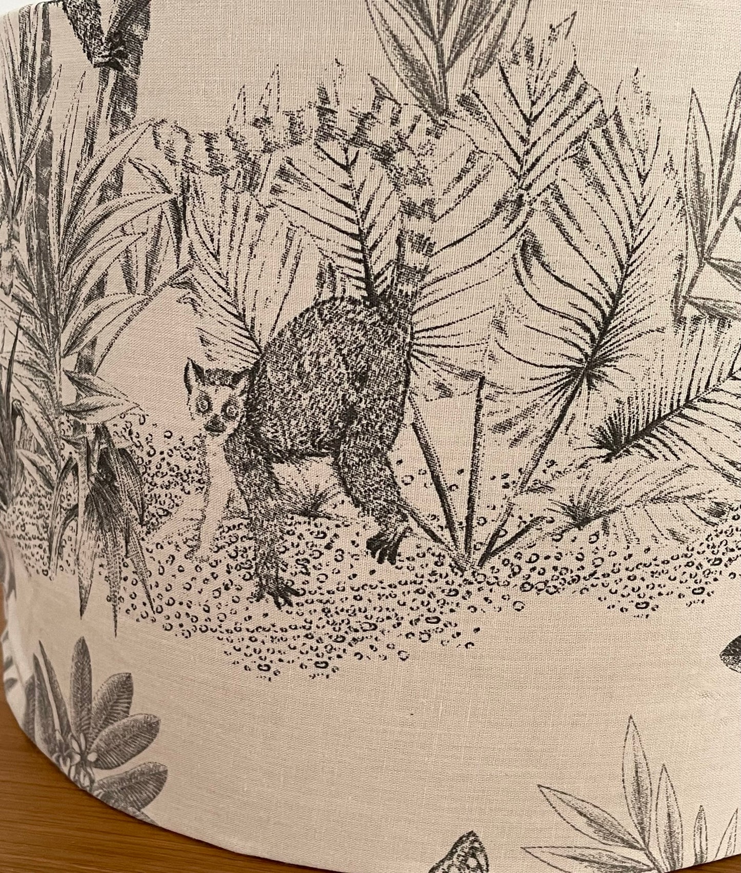 Grey Jungle Animal Lampshade