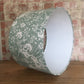 Sage Green Floral Art Nouveau Style Lampshade
