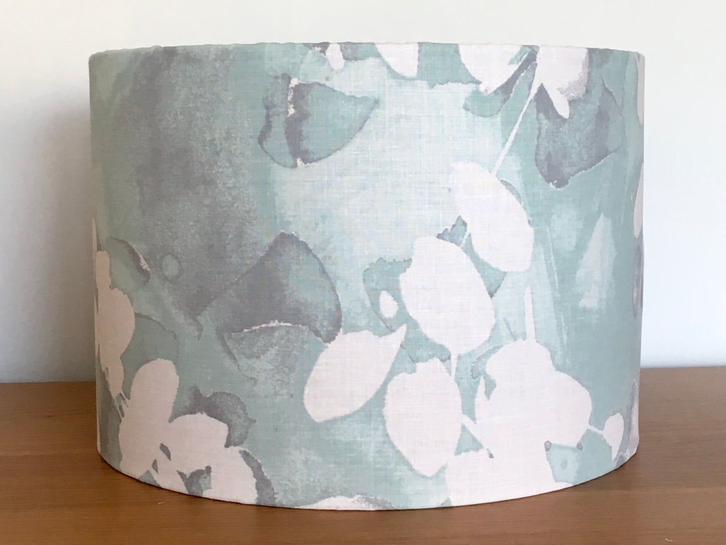       light-mint-green-teal-water-colour-leaf-lampshade