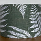 Green and White Fern Leaf Lampshade