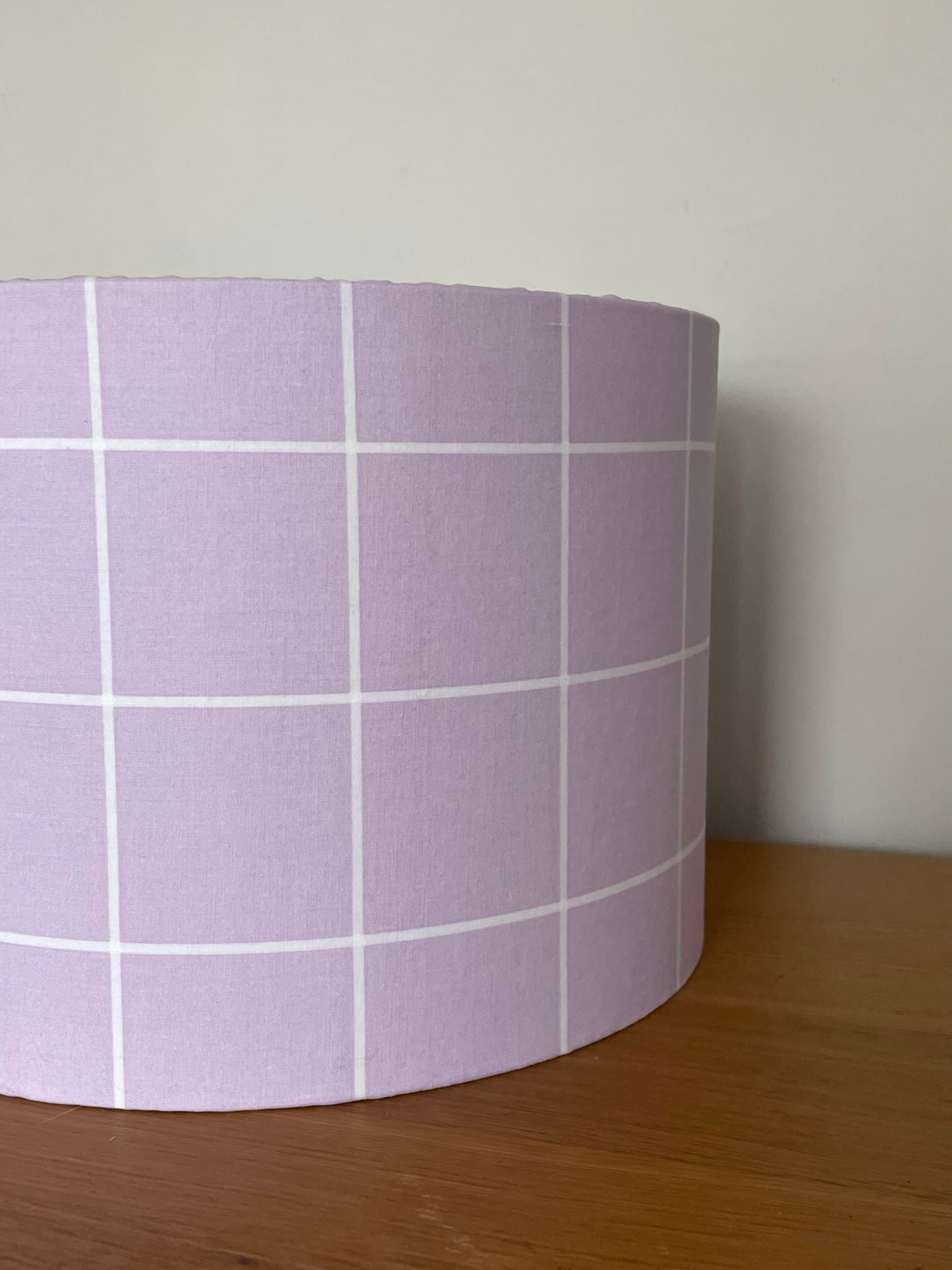 Light Pink Check Lampshade