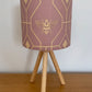 Dusky Pink Art Deco Lampshade with Bees