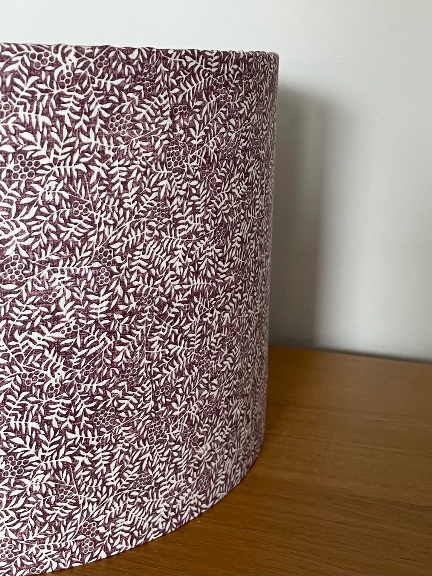 Purple and White Ditzy Floral Lampshade