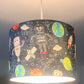Space Robot Blue Lampshade