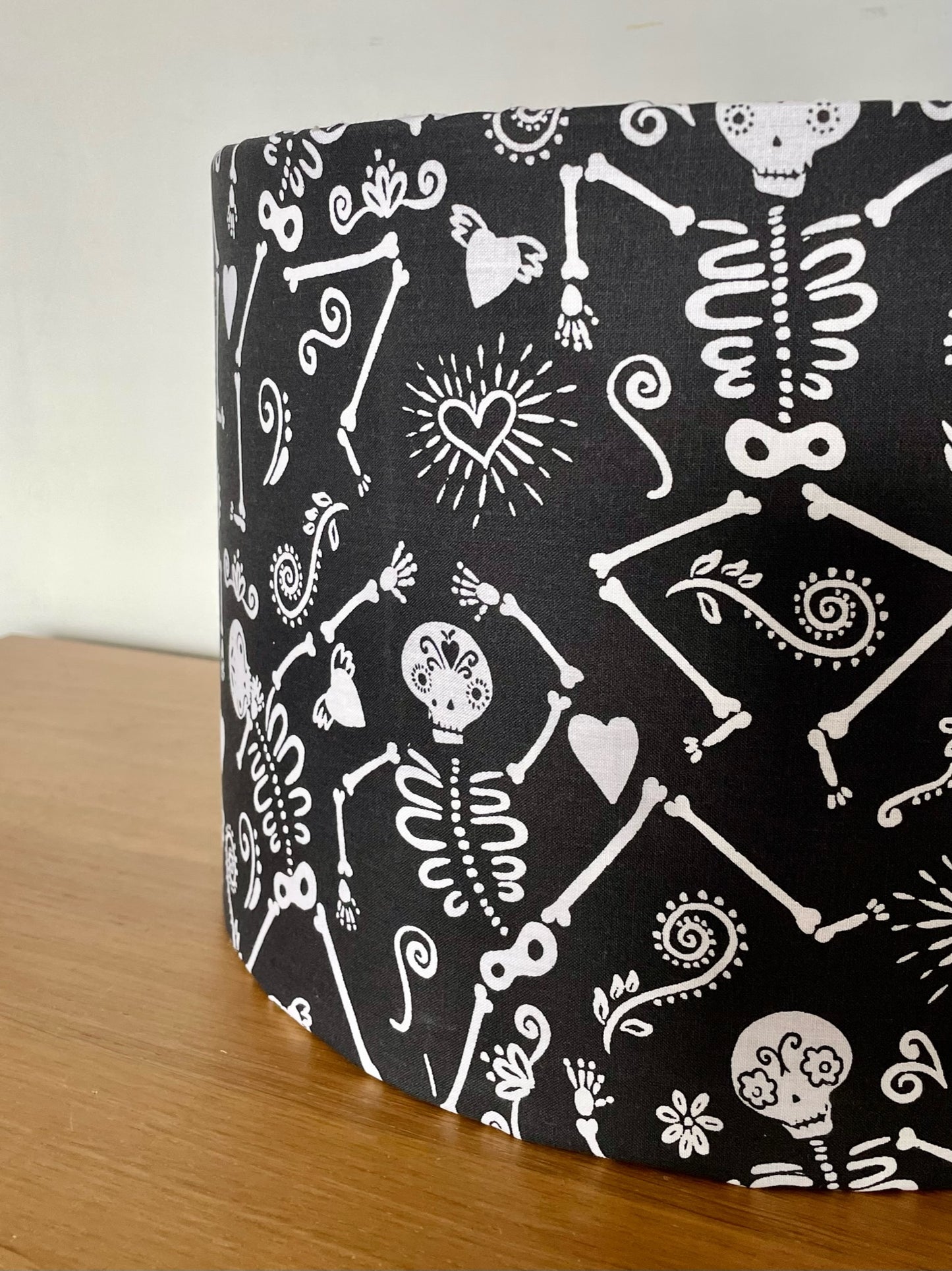 Skeleton Black and White Lampshade