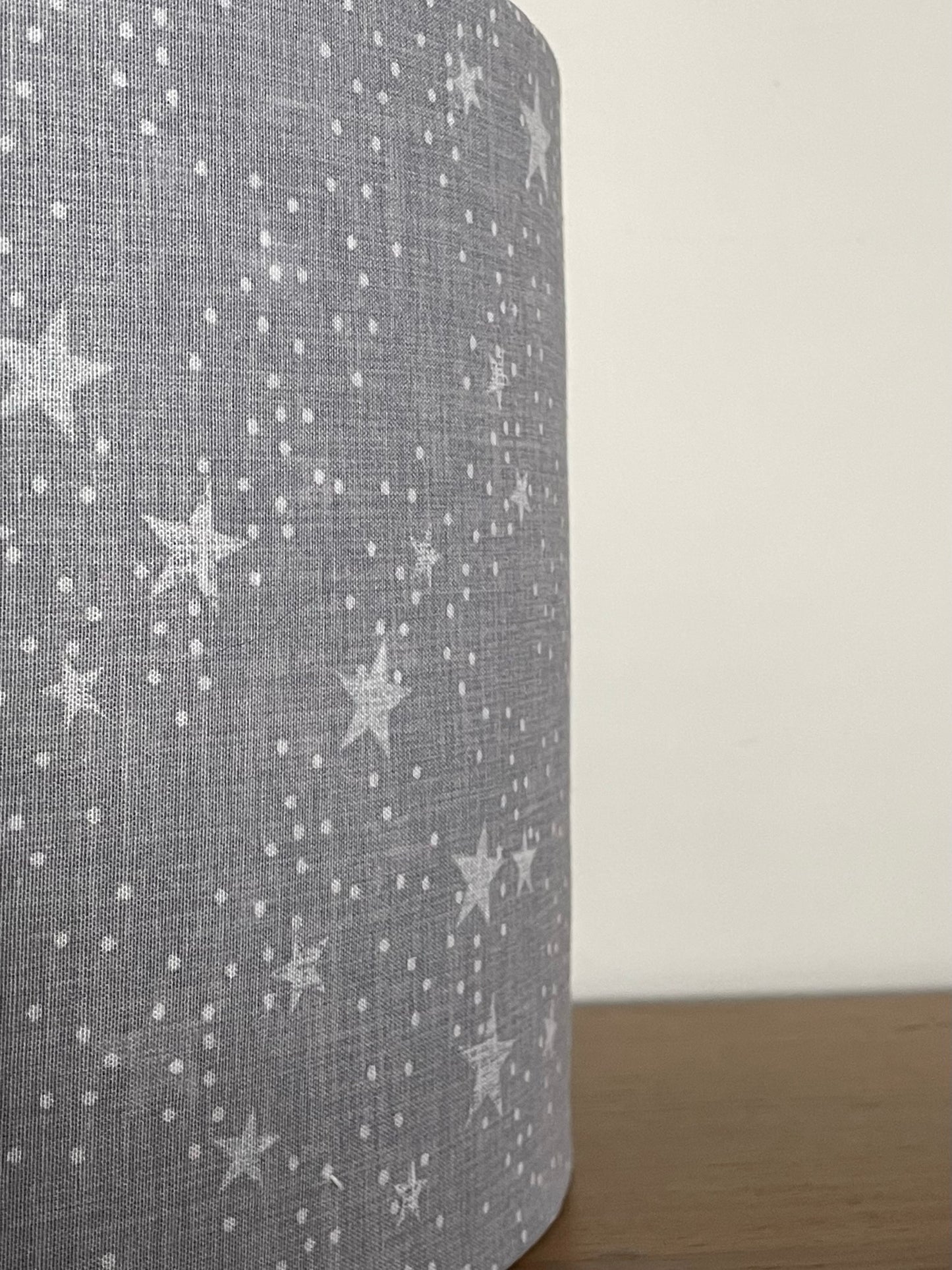 Light Grey Star Lampshade