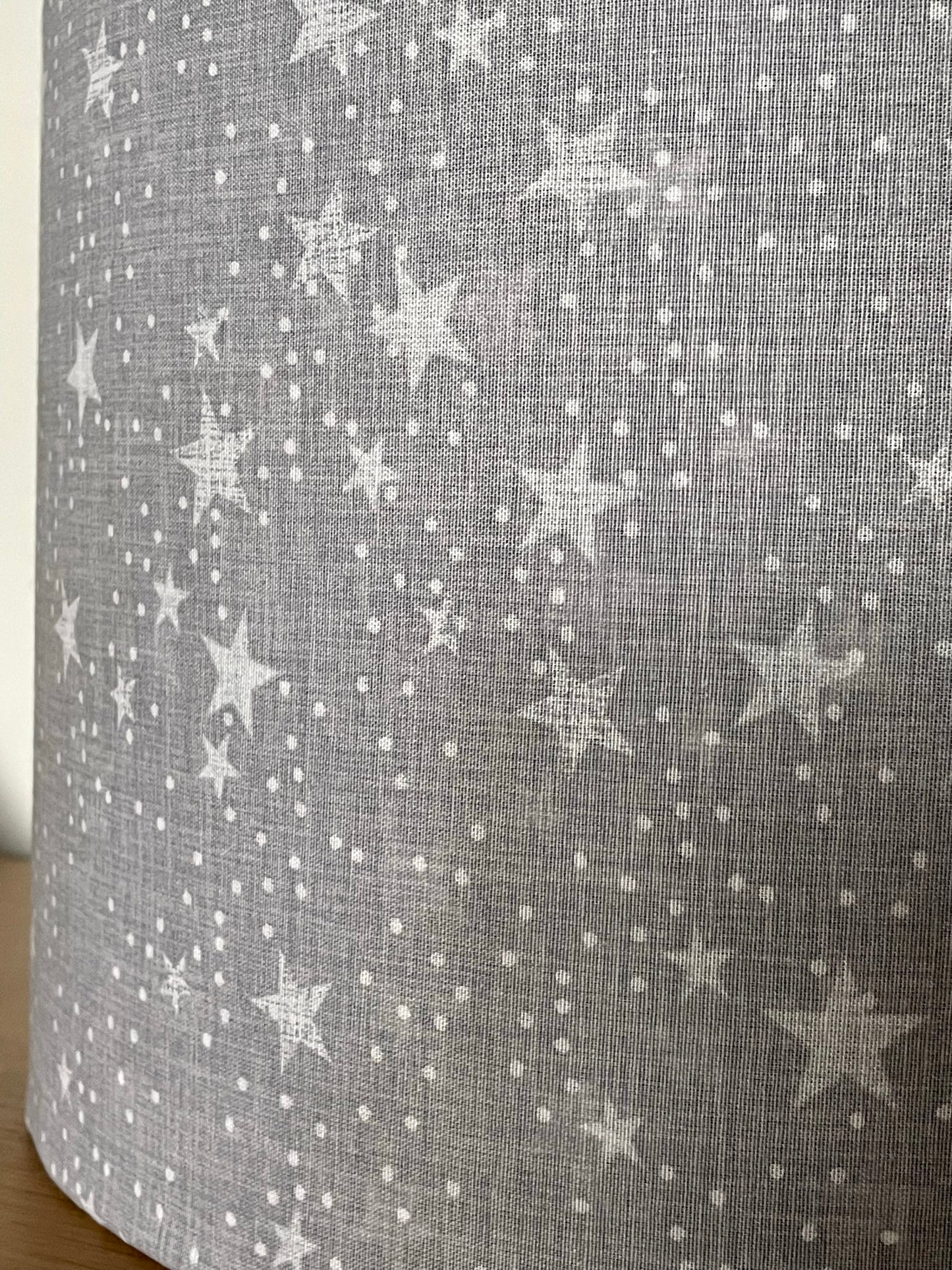 Light Grey Star Lampshade